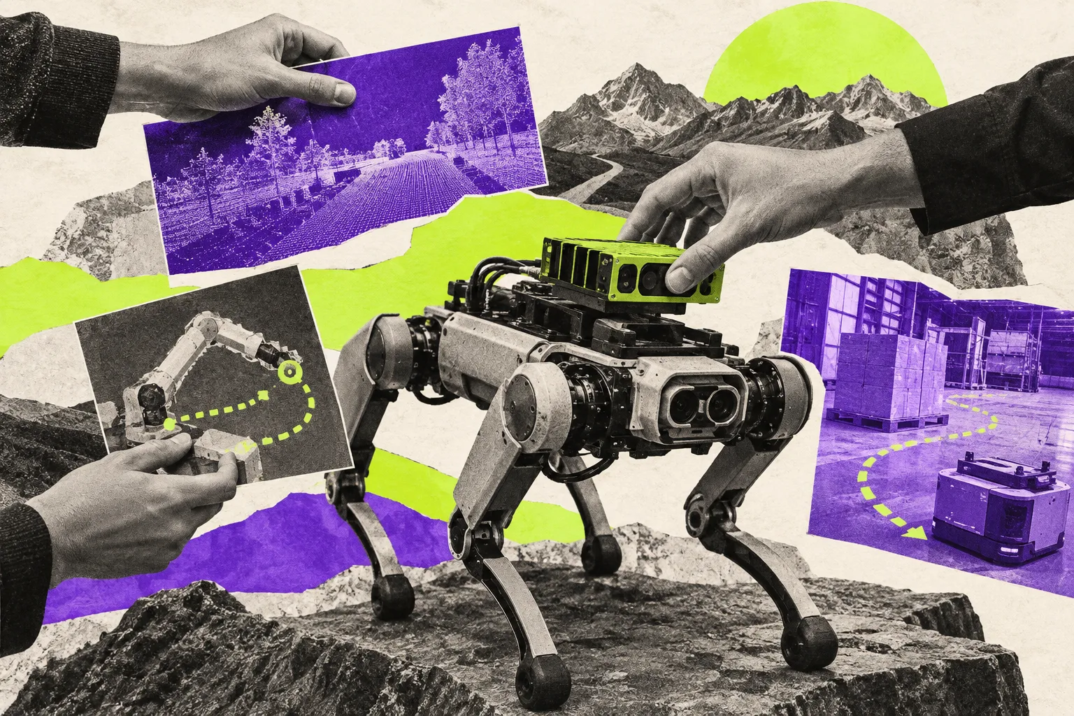 Editorial illustration for Isaac ROS 5 brings agents into robotics development