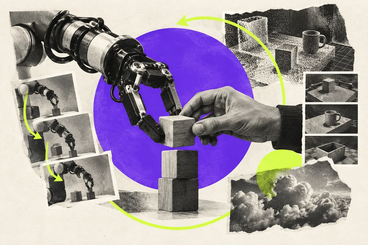 Editorial illustration for LeRobot 0.6 closes more of the learning loop